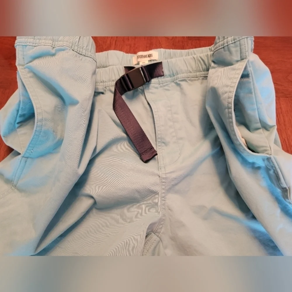 Goodthreads Men's Teal Belted Elatic Waist‎ Shorts XXL